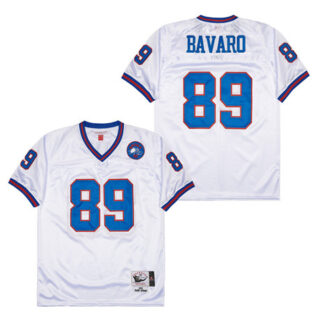 Mitchell And Ness Bills #89 Throwback Stitched NFL Jerseys