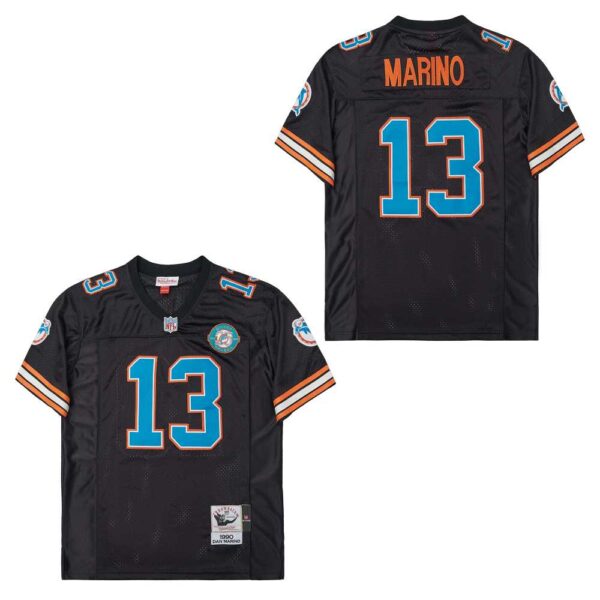 Mitchell And Ness Dolphins #13 Throwback Stitched NFL Jerseys