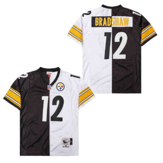 Mitchell And Ness Steelers #12 John Stallworth Black Throwback Stitched NFL Jerseys