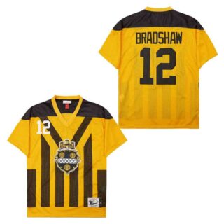 Mitchell And Ness Steelers #12 Throwback Stitched NFL Jersey