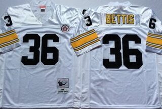 Mitchell And Ness Steelers #36 Jerome Bettis white Throwback Stitched NFL Jersey