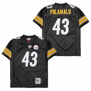 Mitchell And Ness Steelers #43 Throwback Stitched NFL Jerseys