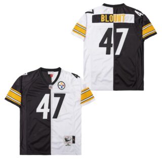 Mitchell And Ness Steelers #47 Throwback Stitched NFL Jerseys