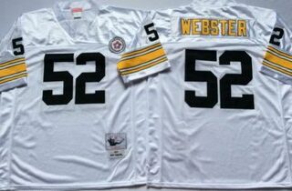 Mitchell And Ness Steelers #52 mike webster white Throwback Stitched NFL Jersey