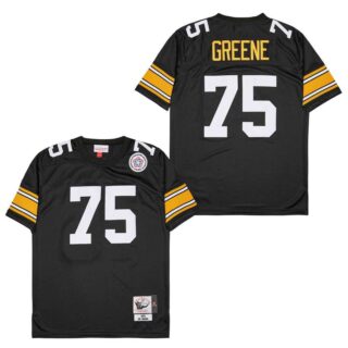 Mitchell And Ness Steelers #75 Throwback Stitched NFL Jerseys