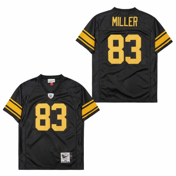 Mitchell And Ness Steelers #83 Throwback Stitched NFL Jerseys