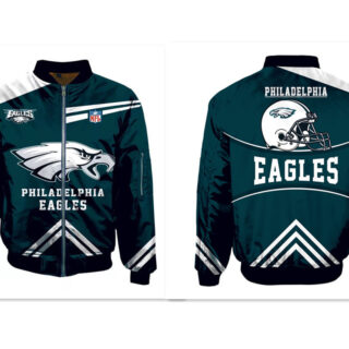 NFL Philadelphia Eagles Sublimated Fashion 3D Fullzip Jacket-4
