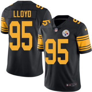 NFL Pittsburgh Steelers #59 Greg Lloyd Black Rush Limited Jersey