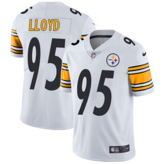 NFL Pittsburgh Steelers #95 Greg Lloyd White Vapor Untouchable Limited Jersey