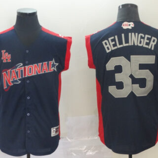 National League 35 Cody Bellinger Navy 2019 MLB All-Star Game Workout Player Jersey