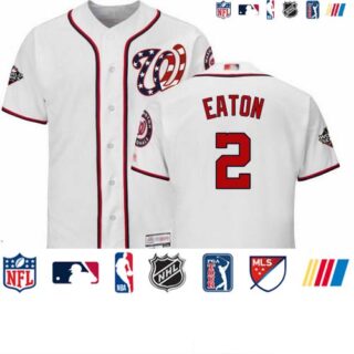 Nationals #2 Adam Eaton White Flexbase Authentic Collection 2019 World Series Bound Stitched Baseball Jersey