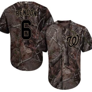 Nationals #6 Anthony Rendon Camo Realtree Collection Cool Base Stitched Youth Baseball Jersey