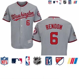 Nationals #6 Anthony Rendon Grey Flexbase Authentic Collection 2019 World Series Bound Stitched Baseball Jersey