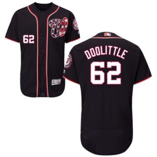 Nationals #62 Sean Doolittle Navy Blue Flexbase Authentic Collection Stitched Baseball Jersey