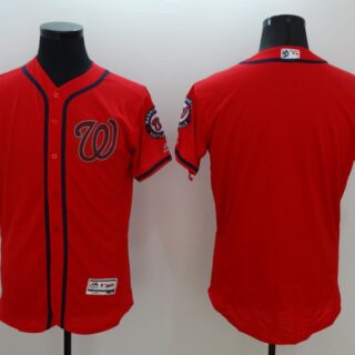Nationals Blank Red Flexbase Jersey