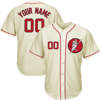 Nationals Cream Men's Customized New Design Jersey