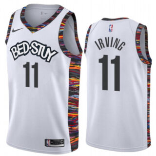 Nets 11 Kyrie Irving White 2019-20 City Edition Nike Swingman Jersey