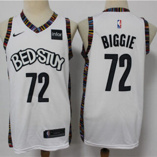 Nets 72 Biggie White 2020 City Edition Nike Swingman Jersey