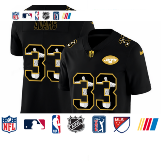 New York Jets #33 Jamal Adams Men's Nike Carbon Black Vapor Cristo Redentor Limited NFL Jersey