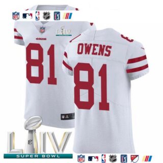 Nike 49ers #81 Jordan Matthews White Super Bowl LIV 2020 Men's Stitched NFL Vapor Untouchable Elite Jersey