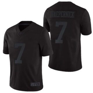 Nike 49ers 7 Colin Kaepernick All Black Vapor Untouchable Limited Jersey