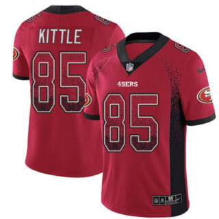 Nike 49ers 85 George Kittle Red Drift Fashion Limited Jersey