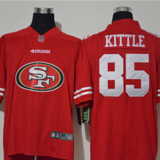Nike 49ers 85 George Kittle Red Vapor Untouchable Limited Jersey