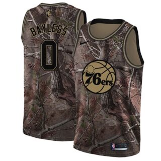 Nike 76ers #0 Jerryd Bayless Camo NBA Swingman Realtree Collection Jersey