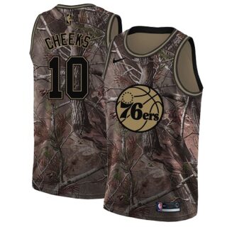 Nike 76ers #10 Maurice Cheeks Camo NBA Swingman Realtree Collection Jersey