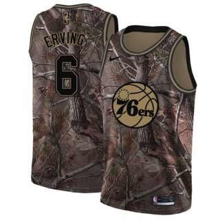Nike 76ers #6 Julius Erving Camo Youth NBA Swingman Realtree Collection Jersey