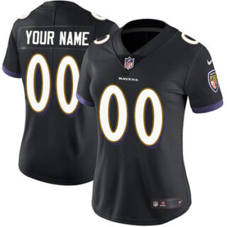 Nike Baltimore Ravens Limited Black Alternate Women's Jersey NFL Vapor Untouchable Customized jerseys