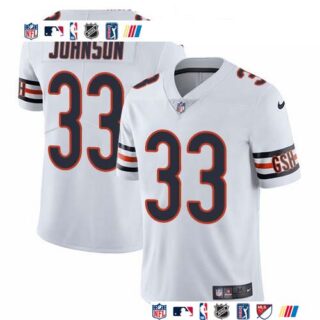 Nike Bears #33 Jaylon Johnson White Men's Stitched NFL Vapor Untouchable Limited Jersey
