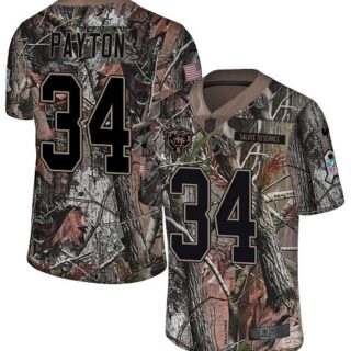 Nike Bears #34 Walter Payton Camo Men's Stitched NFL Limited Rush Realtree Jersey