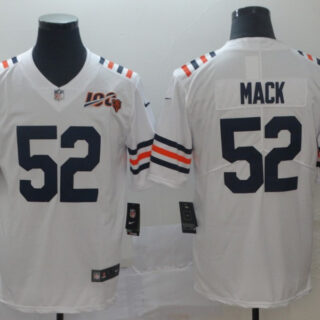 Nike Bears 52 Khalil Mack White 2019 100th Season Alternate Classic Vapor Untouchable Limited Jersey