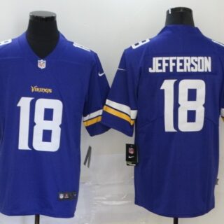 Nike Vikings 18 Justin Jefferson Purple 2020 NFL Draft First Round Pick Vapor Untouchable Limited Jersey