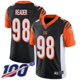 Nike Bengals #98 D.J. Reader Black Team Color Men's Stitched NFL 100th Season Vapor Untouchable Limited Jersey