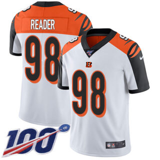 Nike Bengals #98 D.J. Reader White Men's Stitched NFL 100th Season Vapor Untouchable Limited Jersey