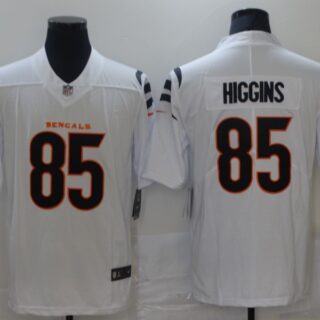 Nike Bengals 85 Tee Higgins White Vapor Limited Jersey