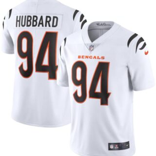 Nike Bengals 94 Sam Hubbard White Vapor Limited Jersey