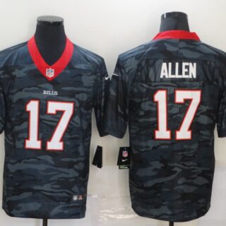 Nike Bills 17 Josh Allen Black Camo Limited Jersey