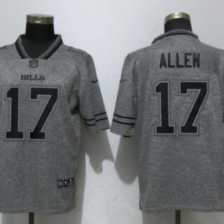 Nike Bills 17 Josh Allen Gray Gridiron Gray Vapor Untouchable Limited Jersey