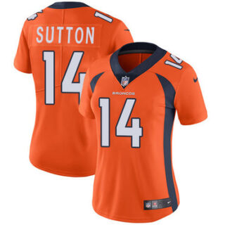 Nike Broncos #14 Courtland Sutton Orange Team Color Women's Stitched NFL Vapor Untouchable Limited Jersey