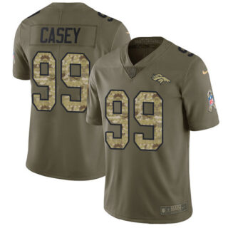 Nike Broncos #99 Jurrell Casey Olive Camo Men's Stitched NFL Limited 2017 Salute To Service Jersey