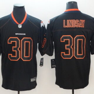 Nike Broncos 30 Phillip Lindsay Black Shadow Legend Limited Jersey