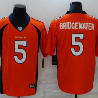 Nike Broncos 5 Teddy Bridgewater Orange Vapor Untouchable Limited Jersey