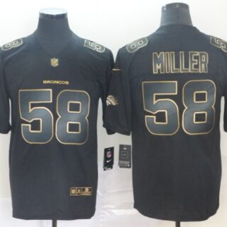 Nike Broncos 58 Von Miller Black Gold Vapor Untouchable Limited Jersey