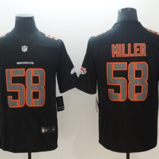 Nike Broncos 58 Von Miller Black Vapor Impact Limited Jersey