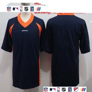 Nike Broncos Blank Navy Vapor Untouchable Limited Jersey