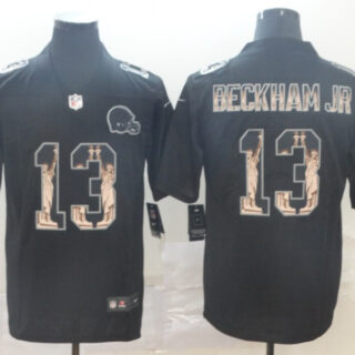 Nike Browns 13 Odell Beckham Jr. Black Statue Of Liberty Limited Jersey