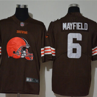 Nike Browns 6 Baker Mayfield Brown Vapor Untouchable Limited Jersey
